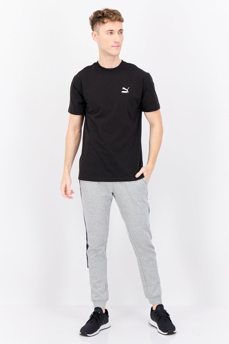 PUMA تي شيرت رياضي للرجال بأكمام قصيرة من بومة x ستابل، أسود - Image 4