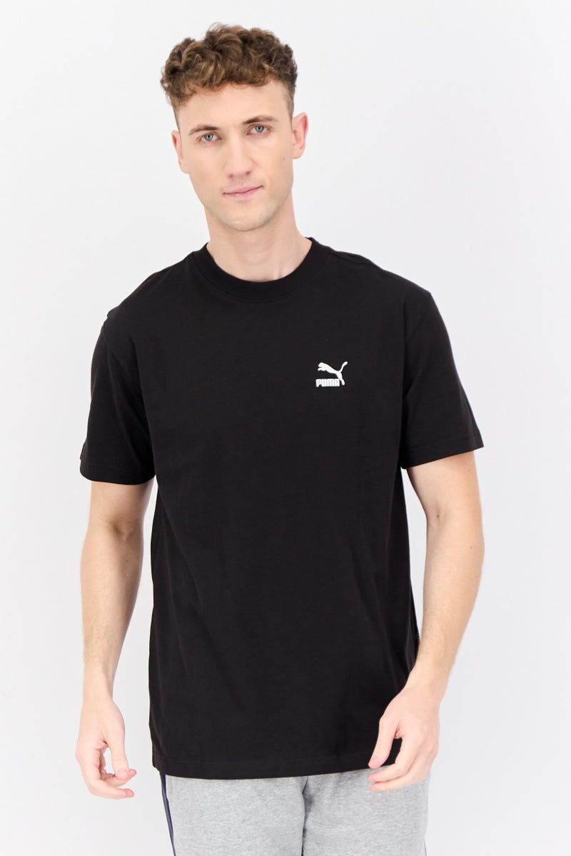 PUMA تي شيرت رياضي للرجال بأكمام قصيرة من بومة x ستابل، أسود - Image 1