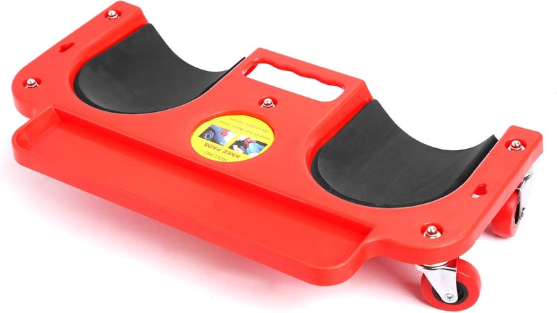 WINTOOLS Rolling Knee Creeper/Pads ABS High-Impact Frame with 5 Swivel Castors, Tool Tray Holder - Image 5