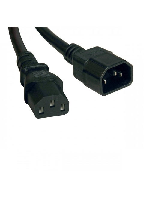 Tripp Lite Heavy-Duty Power Extension Cord 15A, 14Awg (Iec-320-C14 To Iec-320-C13) 10-Ft.(P005-010),Black