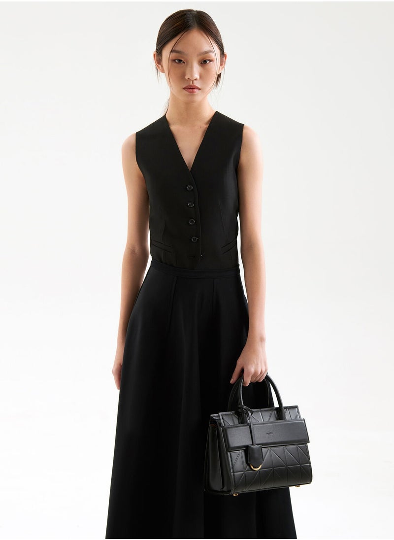 Pedro - PEDRO Studio Bella Leather Handbag in Pixel Satchel Crossbody Bag Shoulder Bag - Image 1
