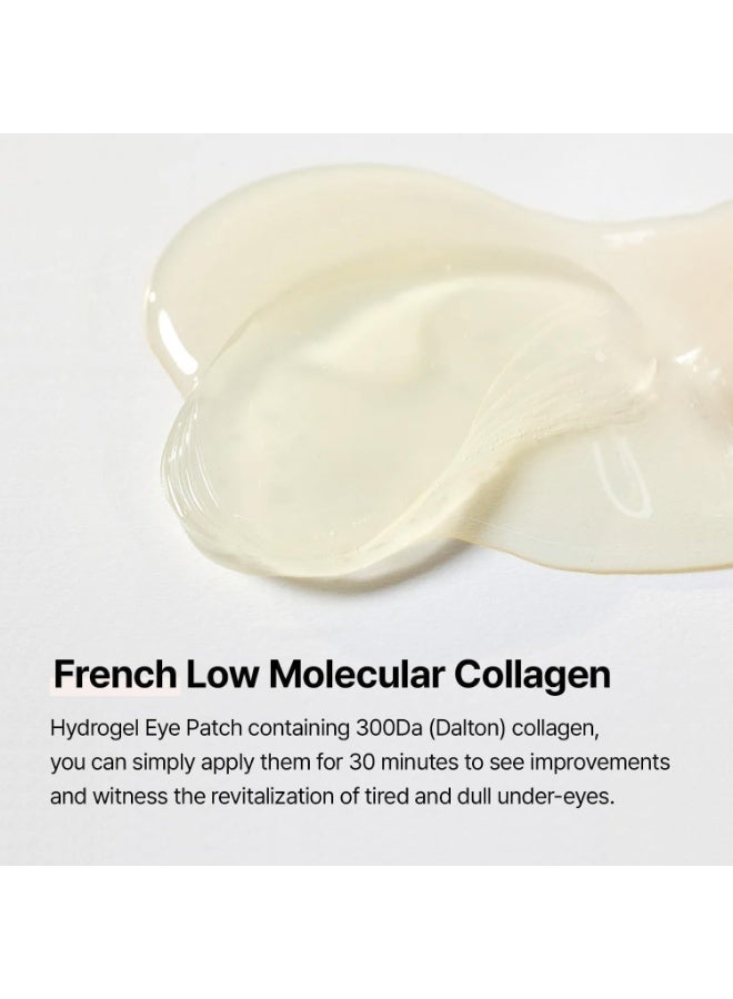 mixsoon Collagen Hydrogel Eye Patches Hydrating Gel Eye Mask with Collagen, Peptides and Amino Acids for Smooth Under Eye Skin Care 84 g / 2.84 fl.oz. (30 pairs) Korean Glass Skin Care - Image 3