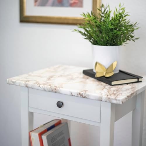 d-c-fix 346-0120 Decorative Self-Adhesive Film, Cortes Brown Marble, 17" x 78" Roll - Image 2