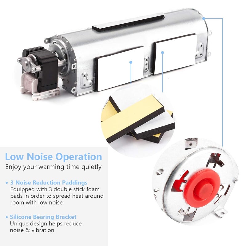 Criditpid مجموعة مروحة مدفأة بديلة BK GA3750 GA3750A GA3700 GA3700A لمدافئ Desa و FMI و Vanguard و Vexar، 103581-01، 103581-02، 103581-03، 103581-04 - Image 3