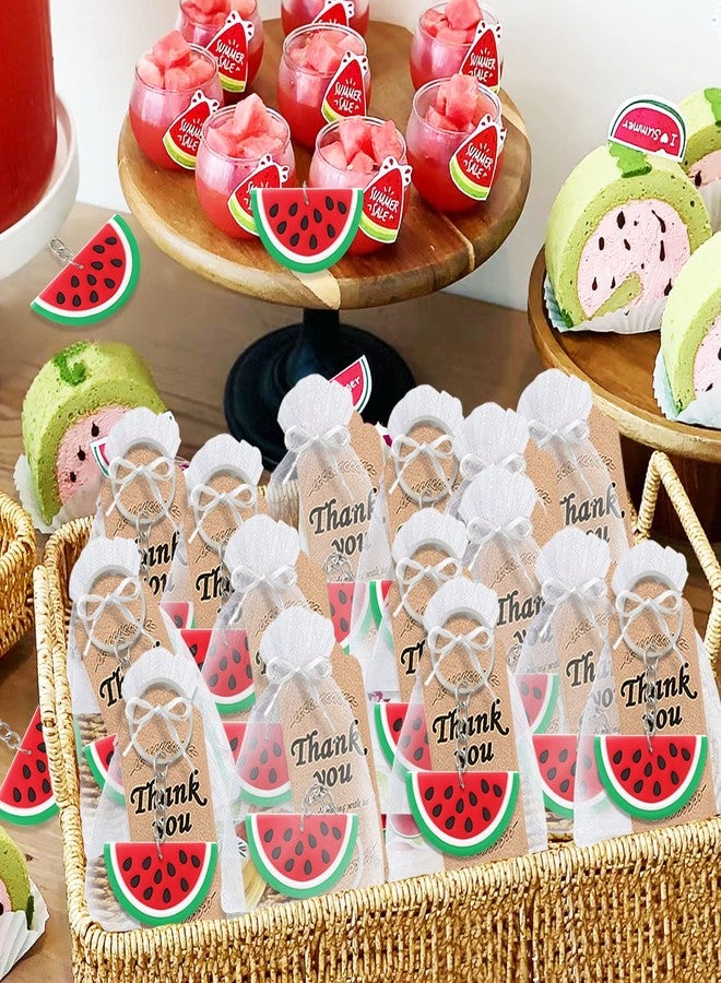 CiciBear 24 Pack Watermelon Keychains Party Decoration for Guests, Watermelon Themed Party, Baby Shower, School Party, Kids Birthday - Image 5