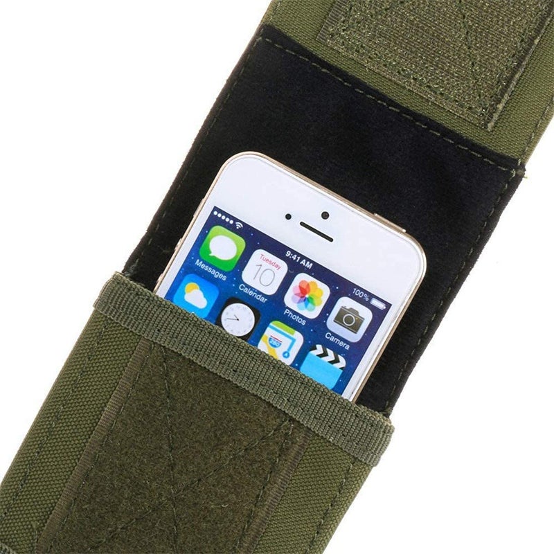 Styxon Army Camo Molle Bag for Mobile Phone Belt Pouch Holster Cover Case, 16.5 X 9.5 X 2.5 cm, Green - Image 4