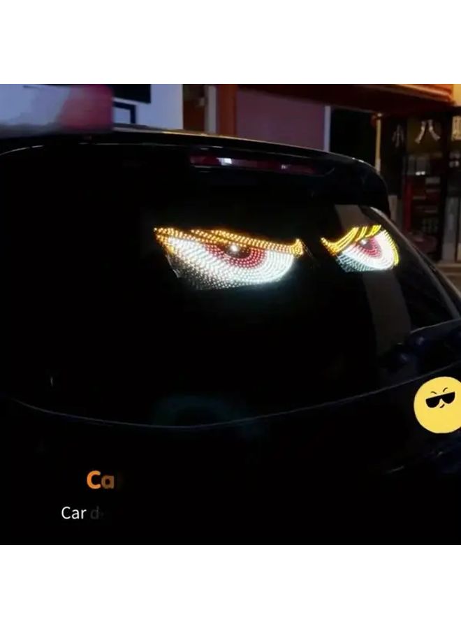 1 Pair Car LED Devil Eye Atmosphere Decorative Lights USB Powered - Image 2