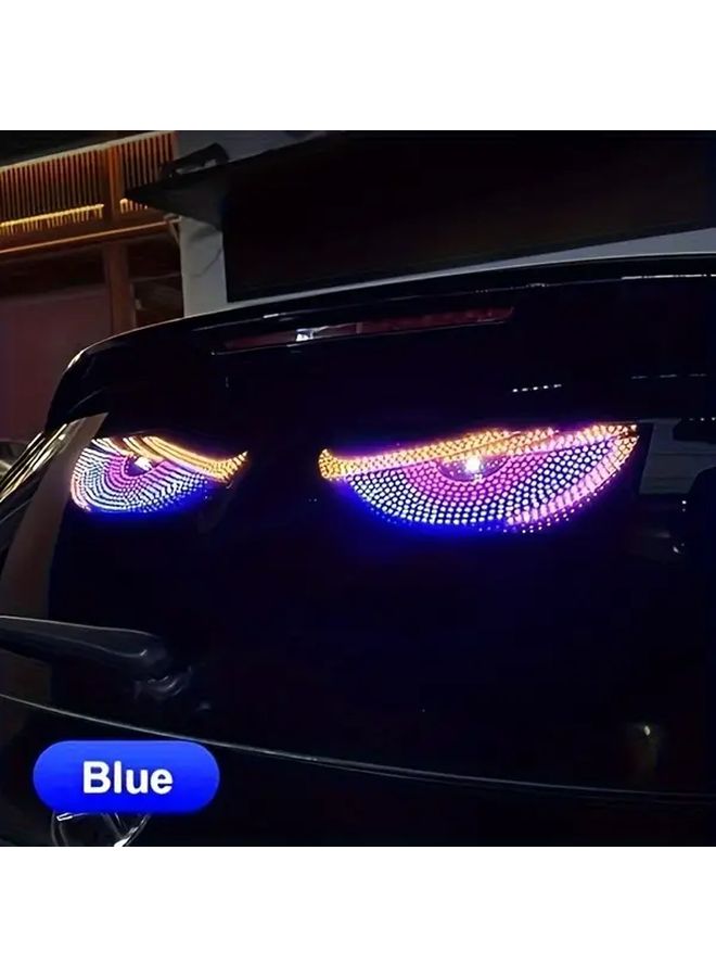 1 Pair Car LED Devil Eye Atmosphere Decorative Lights USB Powered - Image 4