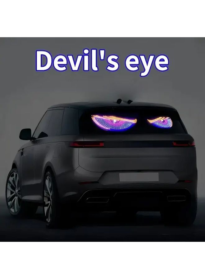 1 Pair Car LED Devil Eye Atmosphere Decorative Lights USB Powered - Image 5