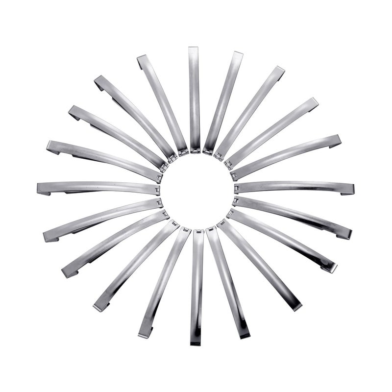 UJOY Silver Metal French Barrette Single Prong Pin 35 Inches Hair Clips DIY Craft 20 Packs 90mm
