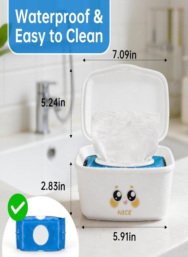 Runhike Flushable Wipes Dispenser Compatible with Cottonelle, Bathroom Wipes Holder Flushable Wipes Container Toilet Paper Wipes Dispenser, Bathroom Organizer Fits for Cottonelle (Only Wipes Dispenser) - Image 5