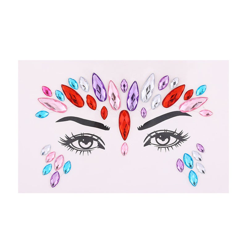 Rhinestone Face Decoration Sticker Crystal Rhinestone Decorative Sticker Eye Makeup Accessories Face Jewels Rhinestone Stickers - Image 4
