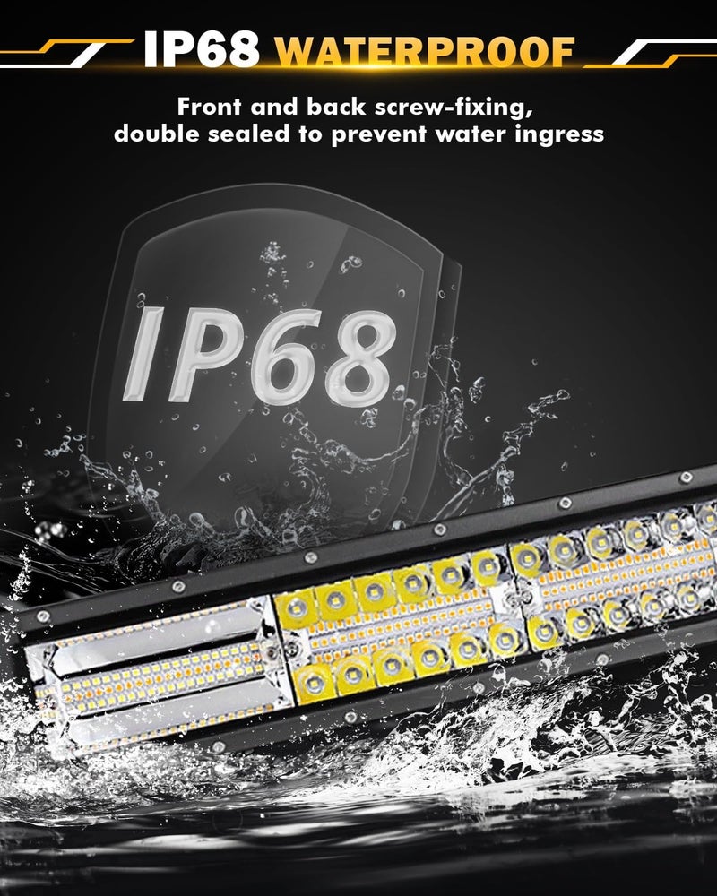 Auxbeam 42-Inch Curved LED Light Bar with 6 Modes, Waterproof, 240W Off-Road Lights - Image 5