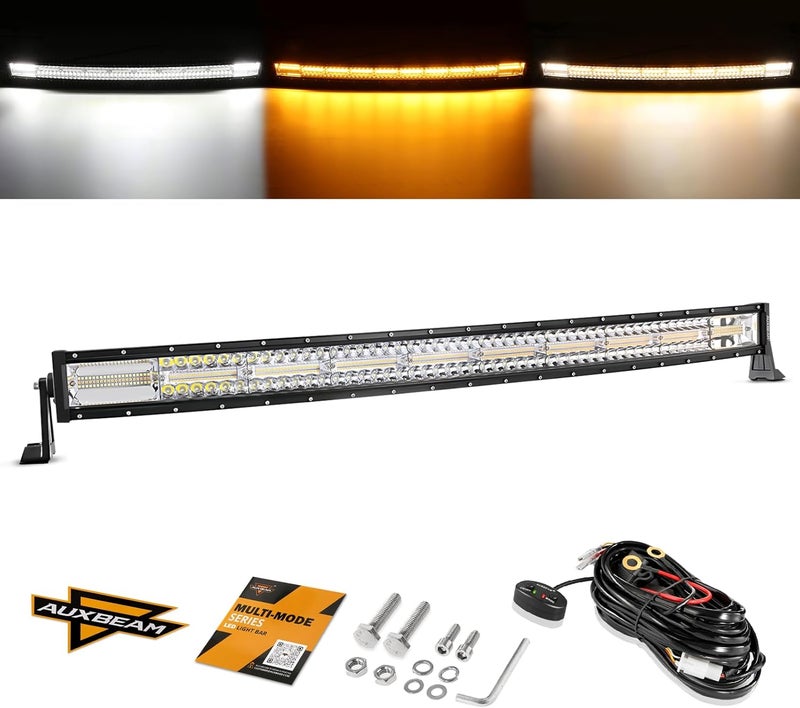 Auxbeam 42-Inch Curved LED Light Bar with 6 Modes, Waterproof, 240W Off-Road Lights - Image 1