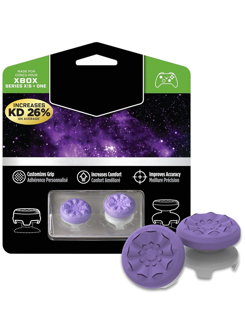 Controller Joystick for Xbox One and Xbox Series X Controller | 2 Performance Thumbsticks | 1 High-Rise, 1 Mid-Rise | Purple  - Image 1