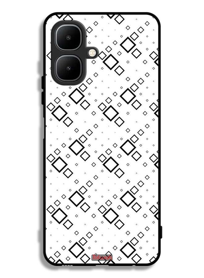 Tolwak Infinix Smart 10 Protective Case Cover Square Abstract Digital Art