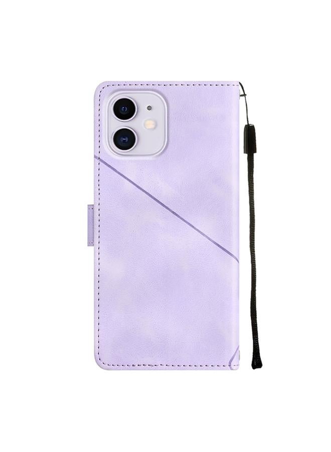 Zaboon Case For iPhone 11 Skin-feel Embossed Leather Phone Case - Image 3