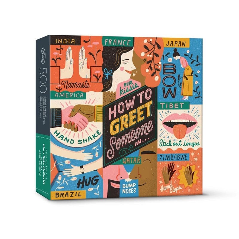 Fred Genuine Fred HOW TO GREET SOMEONE by Mary Kate McDevitt 500 piece puzzle - Image 2