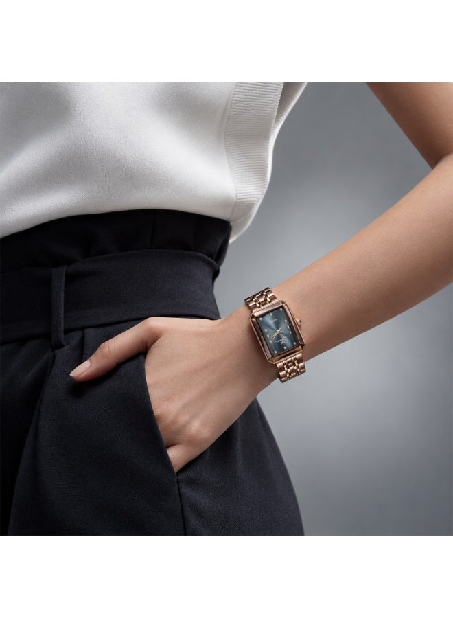 IMPERIAL Women's Rose Gold Stainless Steel Watch, Black Dial, Y121 Movement, Butterfly Clasp, 3ATM Watch for Women | IMP.GD6636L7668 - Image 5