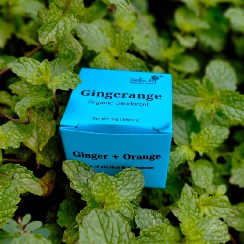 Rustic Art Rustic Art Organic Gingerange Deodorant with Vitamin E  Vegan Unisex  Free of Alcohol  Aluminium  Lasts Up To 12 hours  For Women  Men  12 g - Image 5