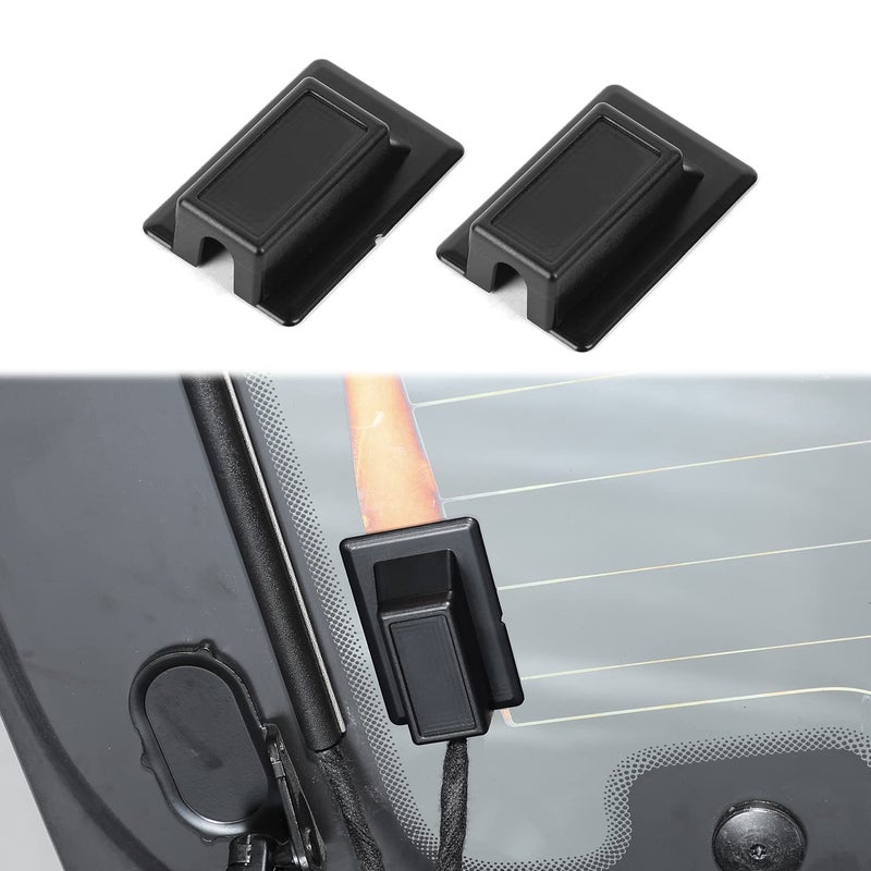 HTHE for Ford Bronco Tailgate Rear Window Heater Cable Cover Antidust Waterproof Cover Compatible with Ford Bronco 2021 24Doors2pcsABSModel A