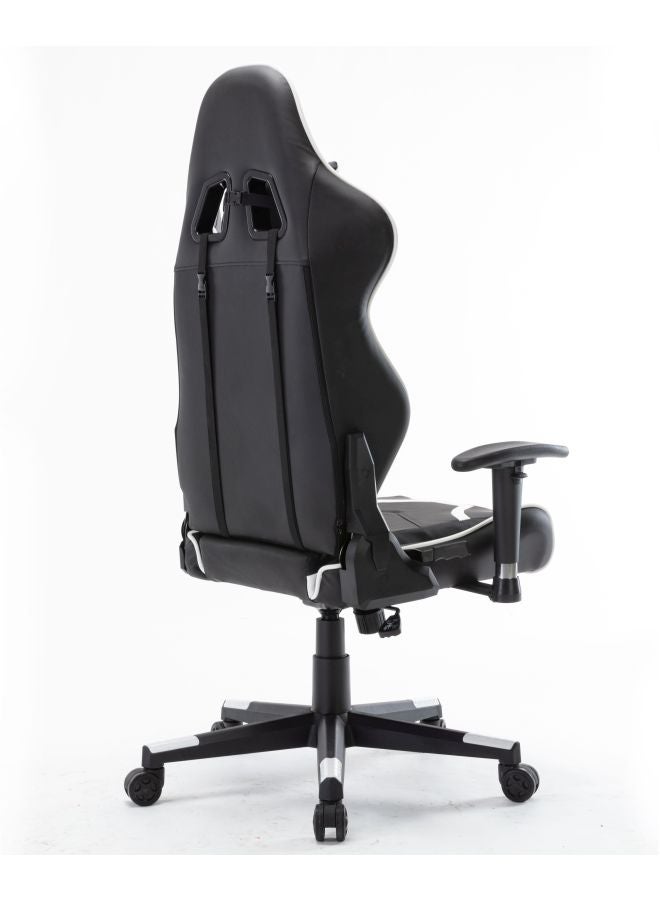 بليتزد كرسي للألعاب بظهر مرتفع ووسادة لمنطقة أسفل الظهر أبيض/ أسود 65.5x84x29سم - Image 4