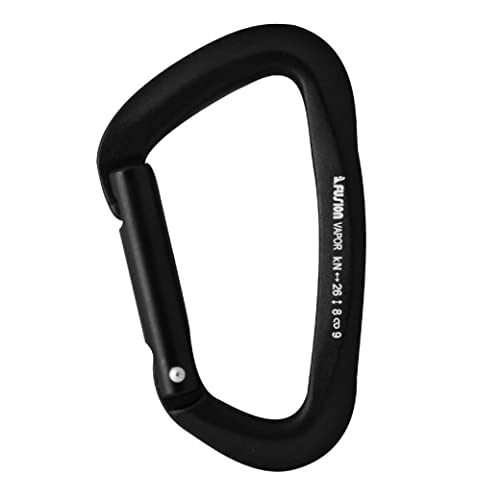 FUSION Climb Vapor III Military Tactical Matte Edition Aluminum Straight Gate Key Nose Modified D Carabiner Black, Hunting Carabiner (FP-8122-3ST-BLK) (Straight gate) - Image 1