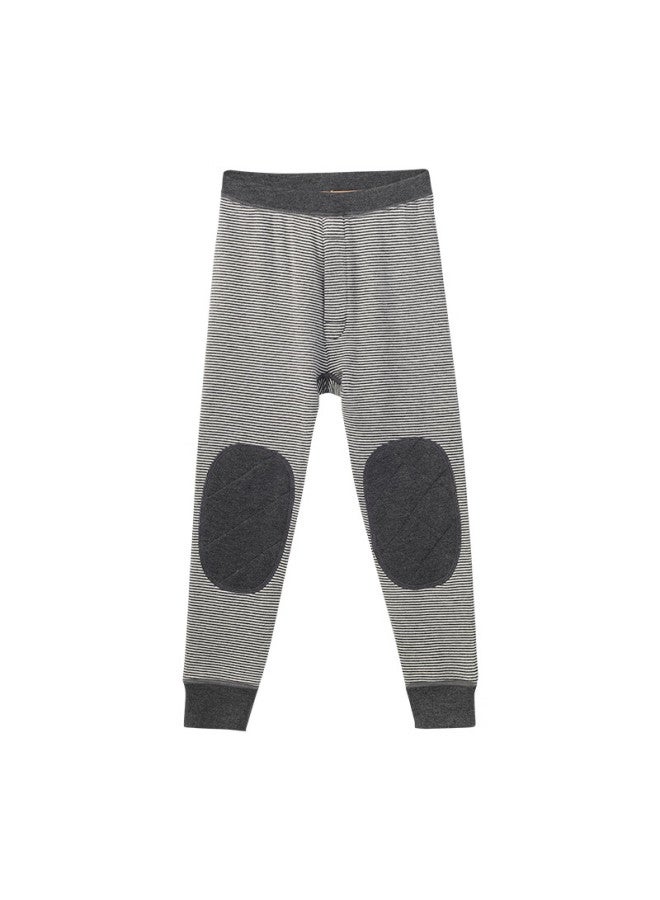 YINGBOLUN Yingbolun Boys' Long Johns, Autumn And Winter, German Velvet Thickened, Children's Double-layer Warm Base Layer Pants, For Older Children, 80980 Gray, Size 165  - Image 2