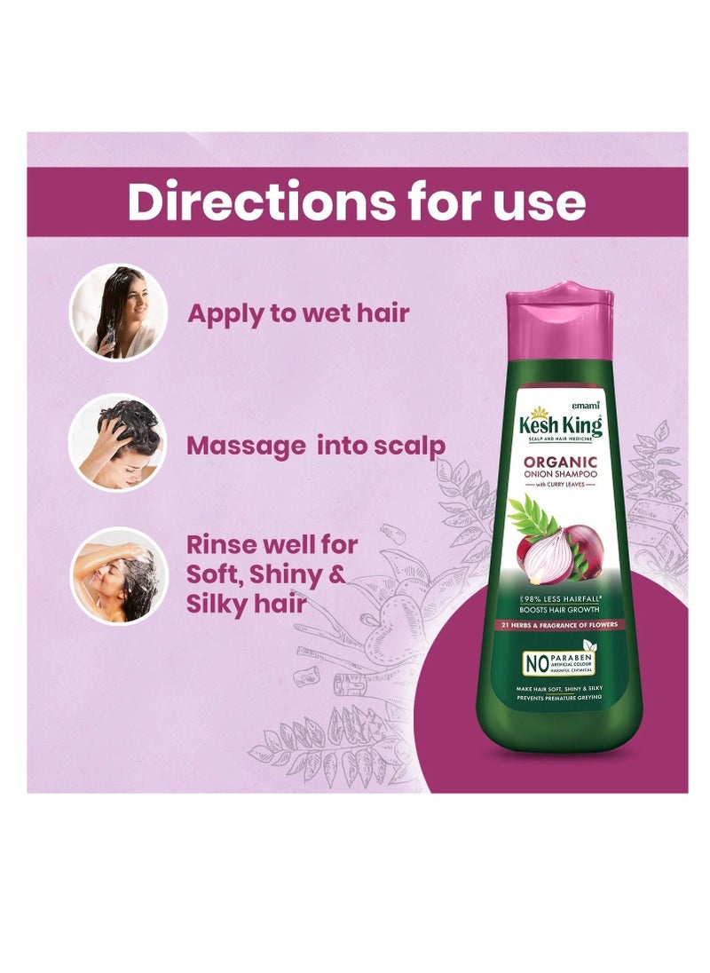 Kesh King Kesh King ORGANIC ONION SHAMPOO 300ML  - Image 3