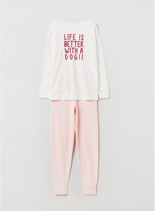 او في اس بيجامة طويلة للبنات من أوفس - Image 1