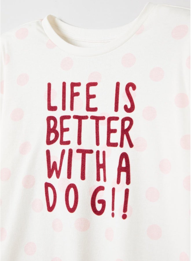 او في اس بيجامة طويلة للبنات من أوفس - Image 2