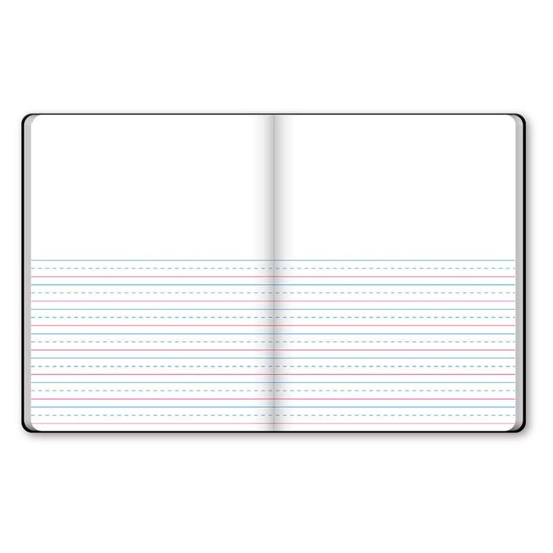 iScholar Primary Composition Book, Journal, Unruled Top, .5 Inch Ruled Bottom Half, 100 Sheets, 9.75 x 7.5 Inches, Black Marble (10116) - Image 3