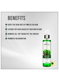 Vedicline Neem & Brahmi Astringentreduce Wrinkleacne & Dark Spots With Embellica Extract For Clear And Healthty Skin 200Ml  - Image 4