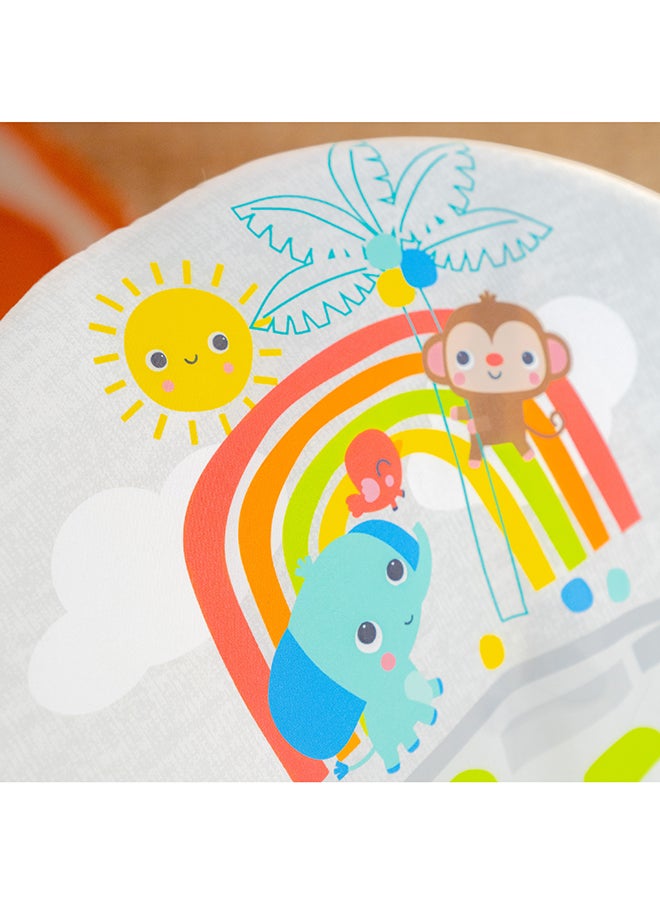 Bright Starts - Playful Paradise Comfy Baby Bouncer Seat with Soothing Vibration and Toys - Image 1