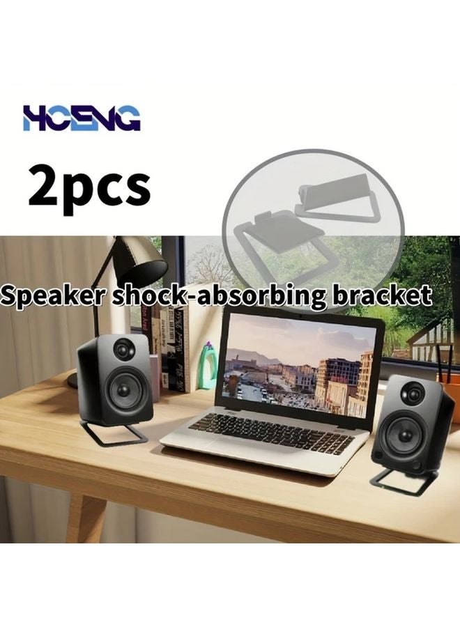 Model B 2pcs Adjustable Metal Desktop Speaker Stand 16 Degree Tilt - Image 2