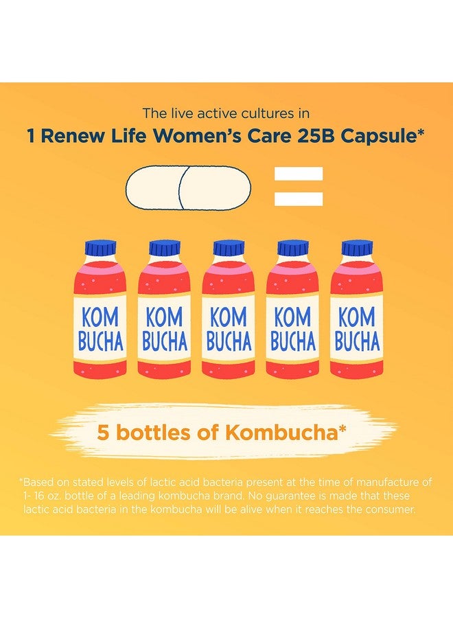 Renew Life كبسولات بروبيوتيك للنساء من رينيو لايف، تدعم توازن الرقم الهيدروجيني للنساء، صحة المهبل، المسالك البولية، الهضم والمناعة، L. Rhamnosus GG، خالية من الألبان، الصويا والجلوتين، 25 مليار وحدة تشكيل مستعمرة - 60 حبة - Image 5