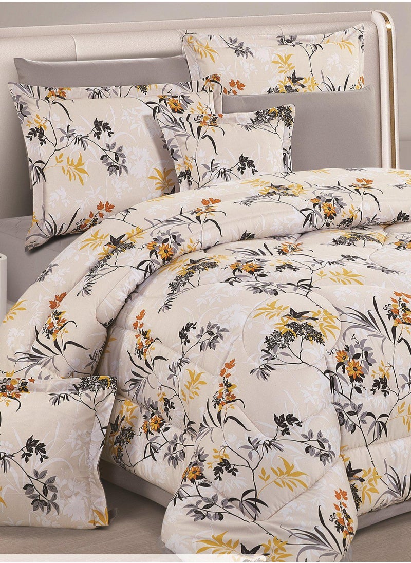 Winter double bed sheet with a patterned design to give you warmth, 6 pieces, quilt size 260x240 cm - pzsku/Z0D7474BDDEDAE1A4DFCCZ/45/_/1736262019/a4756a13-9c3e-43b9-ab26-8dd4a3c58582