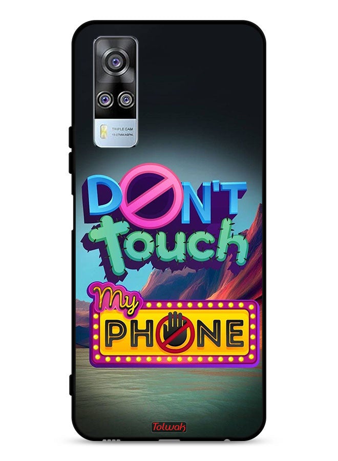 Tolwak vivo Y51 2020 Protective Case Cover Do Not Touch My Phone - Image 1