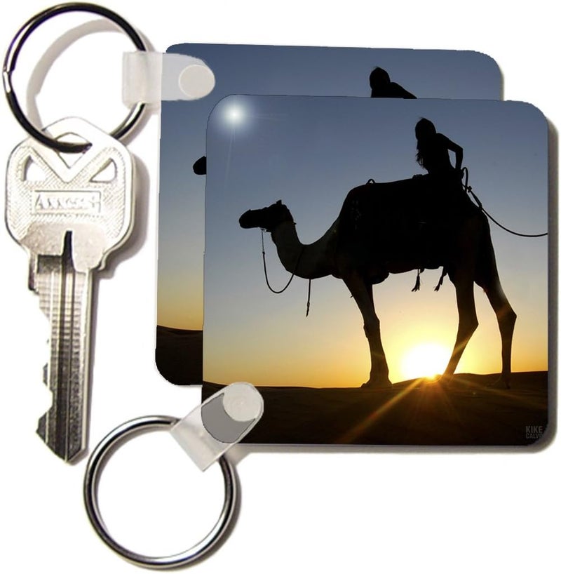 3dRose Desert safari is an exhilarating way of discovering Dubais natural beauties  Key Chains 225 x 225 inches set of 2 kc_10065_1 - Image 1