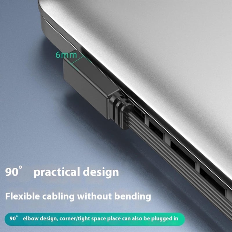 كابل بيانات سيليكوني ثقيل من USB إلى USB 5Pin للشحن السريع بديل لإكسسوارات الإلكترونيات المنزلية والسفر - Image 3