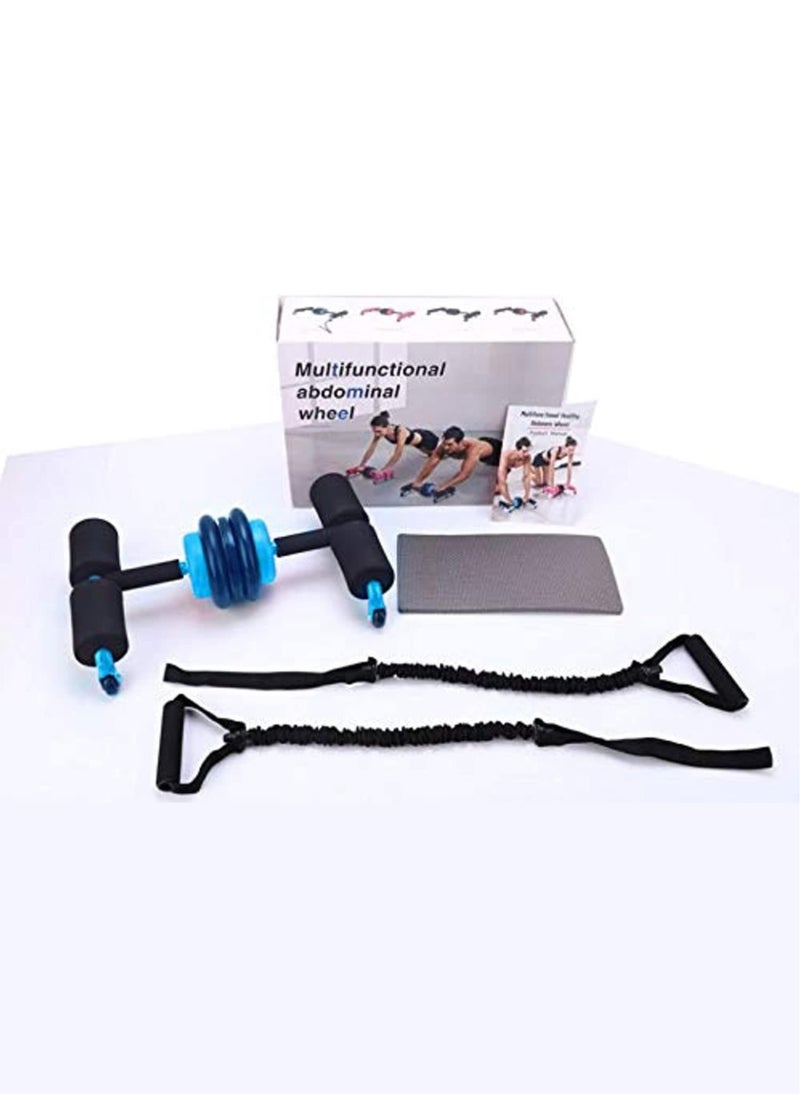 Sky Land Multifunctional Abdominal Wheel With Resistance Bands EM-9344-B  - Image 1