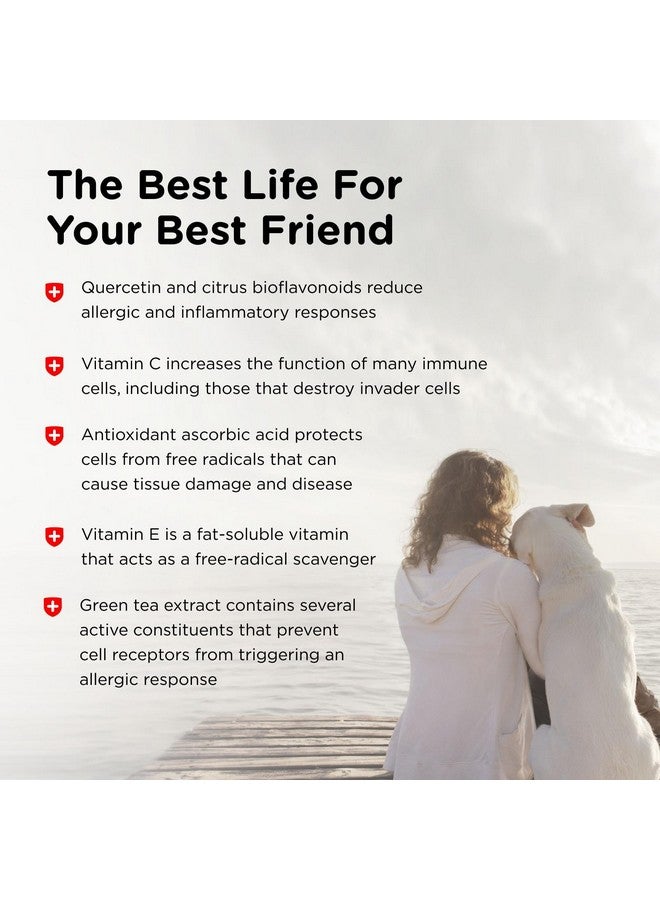 nutri vet Nutri-Vet Allerg-Eze Chewables for Dogs, Formulated Antioxidants and Omega-3 Acids, Dog Allergy Relief, Supports Respiratory and Skin Health, 60 Chewables - Image 5