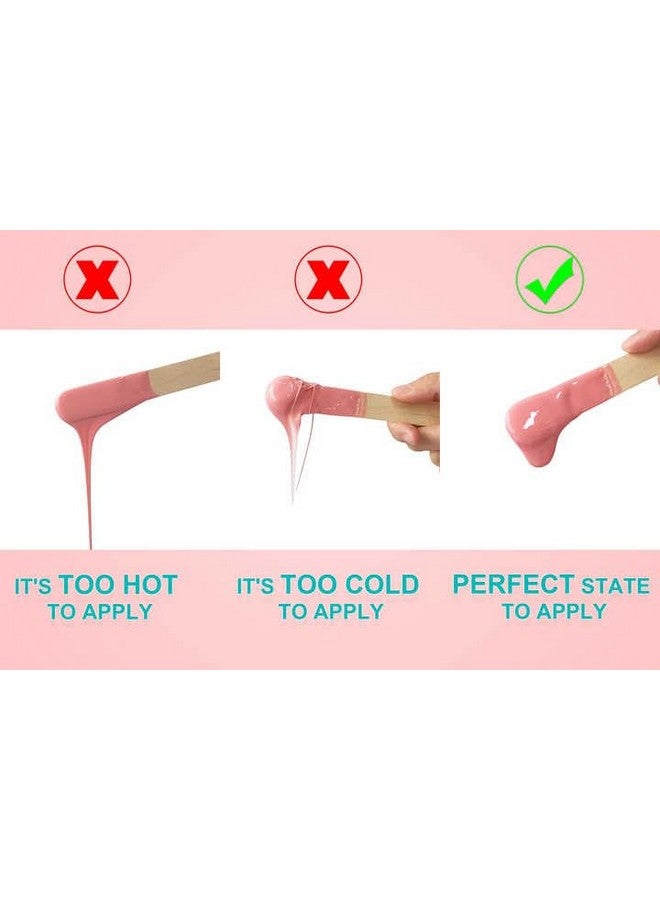 Plenteous حبوب شمعية وفيرة لإزالة الشعر، حبوب شمع للبرازيلي، حبوب شمع للبشرة الحساسة، حبوب شمع للوجه والحواجب والساقين في المنزل، حبوب شمع لؤلؤية، 100 جرام/كيس مع 10 قطع عصي شمع - متعدد. - Image 5