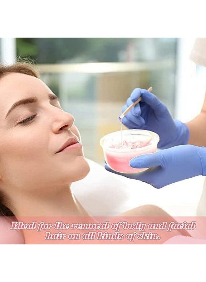 Plenteous حبوب شمعية وفيرة لإزالة الشعر، حبوب شمع للبرازيلي، حبوب شمع للبشرة الحساسة، حبوب شمع للوجه والحواجب والساقين في المنزل، حبوب شمع لؤلؤية، 100 جرام/كيس مع 10 قطع عصي شمع - متعدد. - Image 4