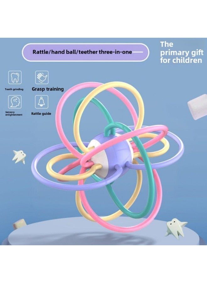 Baby Manhattan Ball Rattle Toy Baby Handheld Early Education Intelligence Toys-Color: 13 * 13CM - Image 1