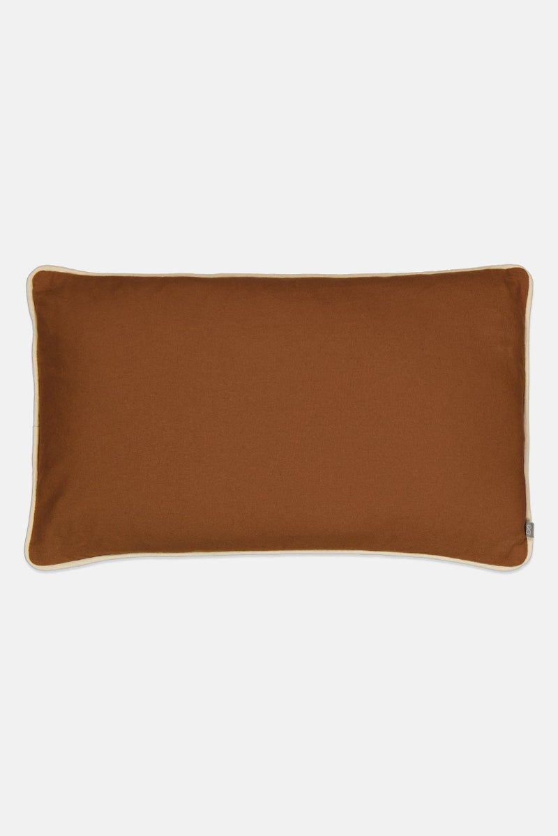 Muy Mucho Piping Contrast Cushion 30 x 50 cm, Brown - Image 1