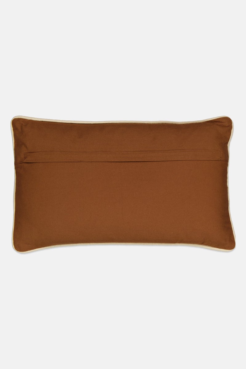 Muy Mucho Piping Contrast Cushion 30 x 50 cm, Brown - Image 2