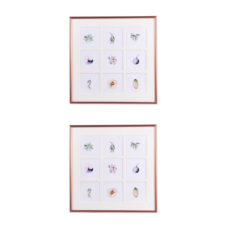 2 pcs Photo Frame 9 Compartments Photo Frame Photograph Holder - Image 1
