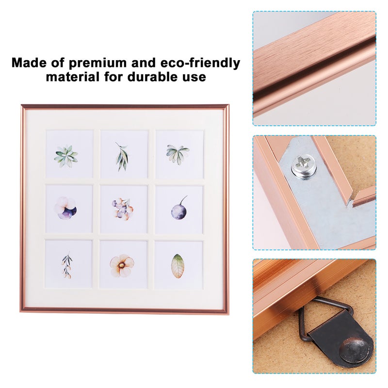 2 pcs Photo Frame 9 Compartments Photo Frame Photograph Holder - Image 2