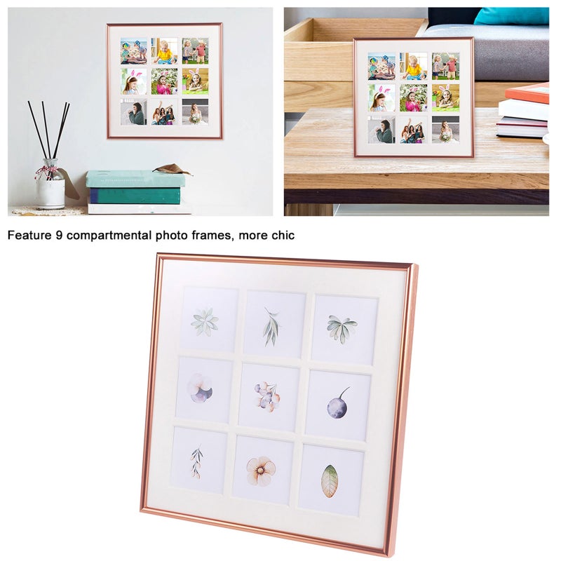 2 pcs Photo Frame 9 Compartments Photo Frame Photograph Holder - Image 3